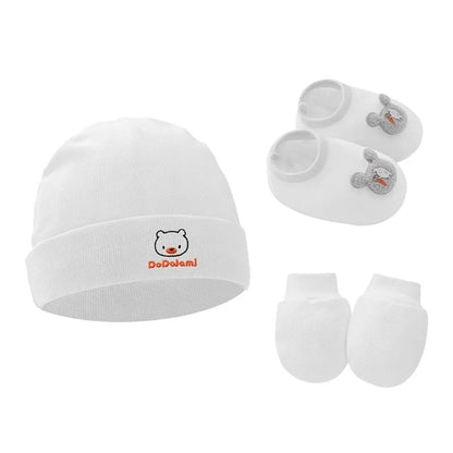 Baby Beanie, Bonnet, Gloves & Socks Set | 3-Piece Newborn Gift 0-12 Months