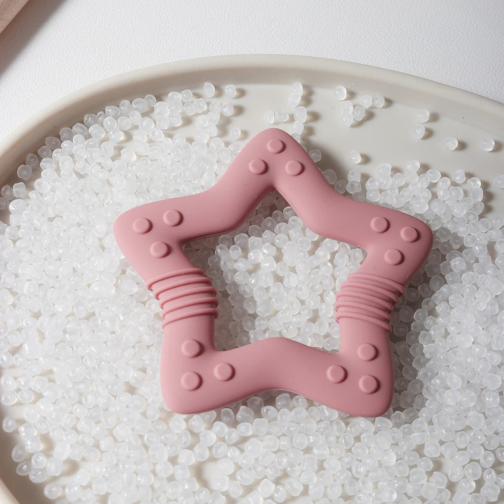 Baby Star & Heart Silicone Teether