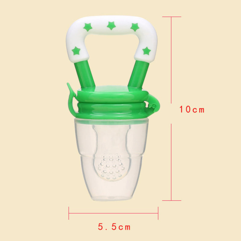 Silicone Baby Fruit Feeder Pacifier | Safe Molar Teether for Weaning 4–12 Months