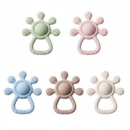 Baby Silicone Teether & Pacifier Chain Set