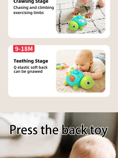 Baby Turtle Crawling Toy | Light & Sound Sensory Toy for Infants 0–12 Months