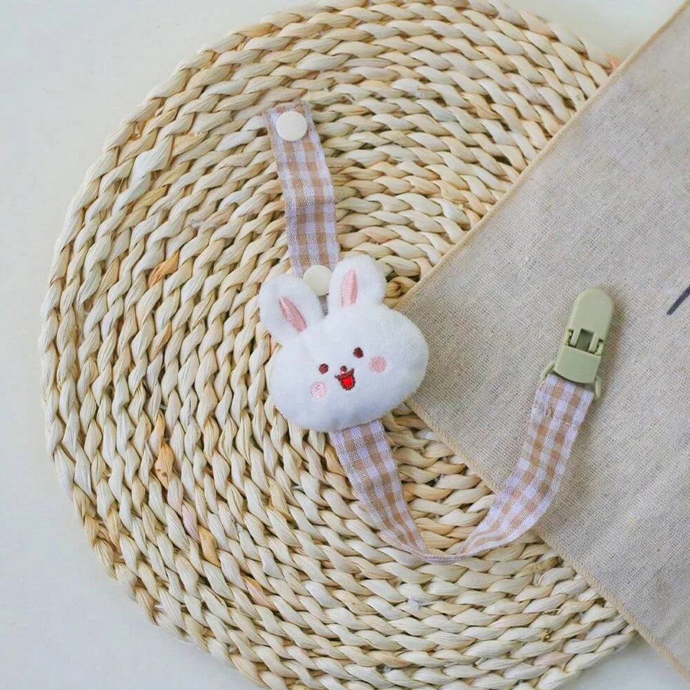 Baby Pacifier Clip Chain | Cute Bear Dummy Holder for Newborns