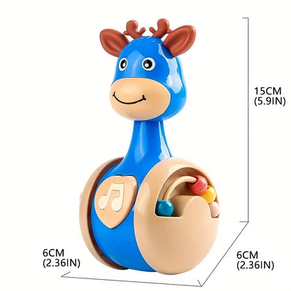 Baby Roly Poly Tumbler Wobbler Toy | Cause & Effect Sensory Toy for Infants 6–12 Months