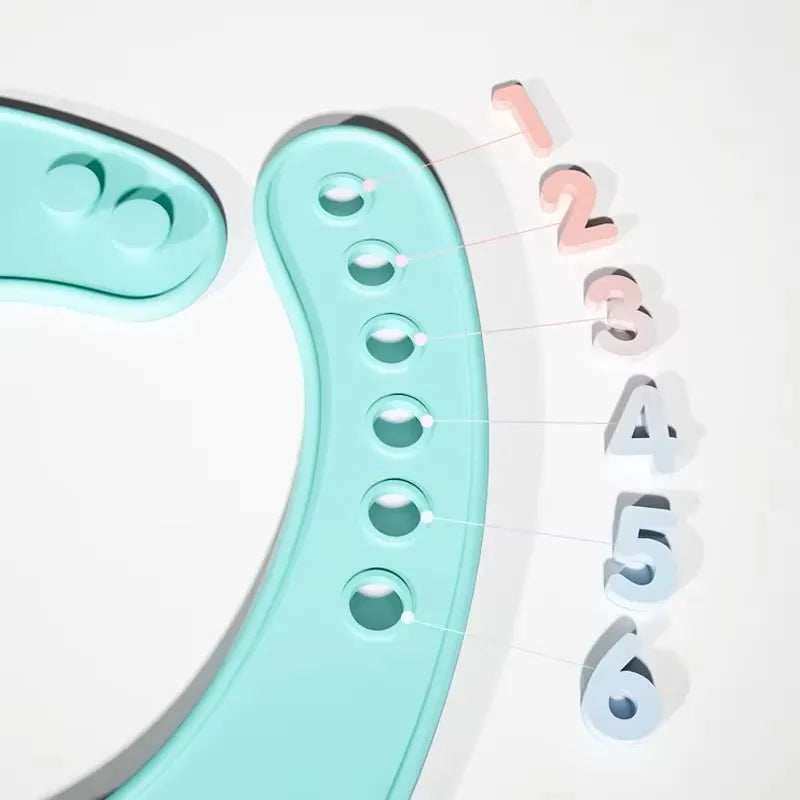 Waterproof Silicone Baby Bib | Adjustable Cute Printed Design, BPA-Free Leak-Proof Feeding Bib
