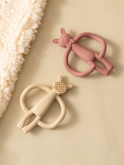Silicone Rabbit Teether for Babies & Newborns