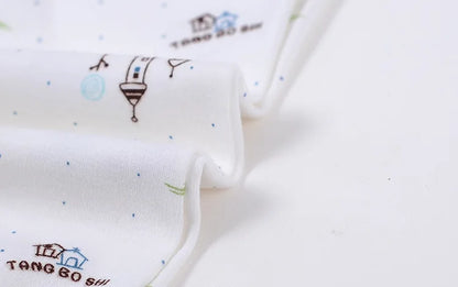 5-Piece Newborn Baby Clothing Set | Cartoon Cotton Tops & Pants 0-3 Months
