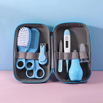 8-Piece Baby Grooming & Healthcare Kit | Nail, Hair & Thermometer Set for Newborns