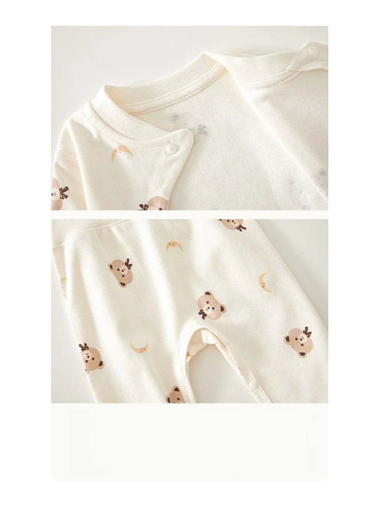 2-Piece Baby Cartoon Pyjama Set | Cotton Top & Pants Autumn Winter 0-18M