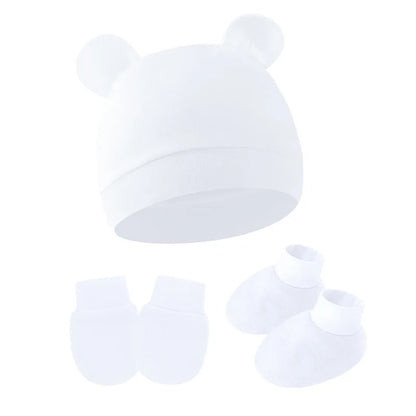Baby Anti-Scratch Gloves & Foot Cover Set | Newborn Protection Kit