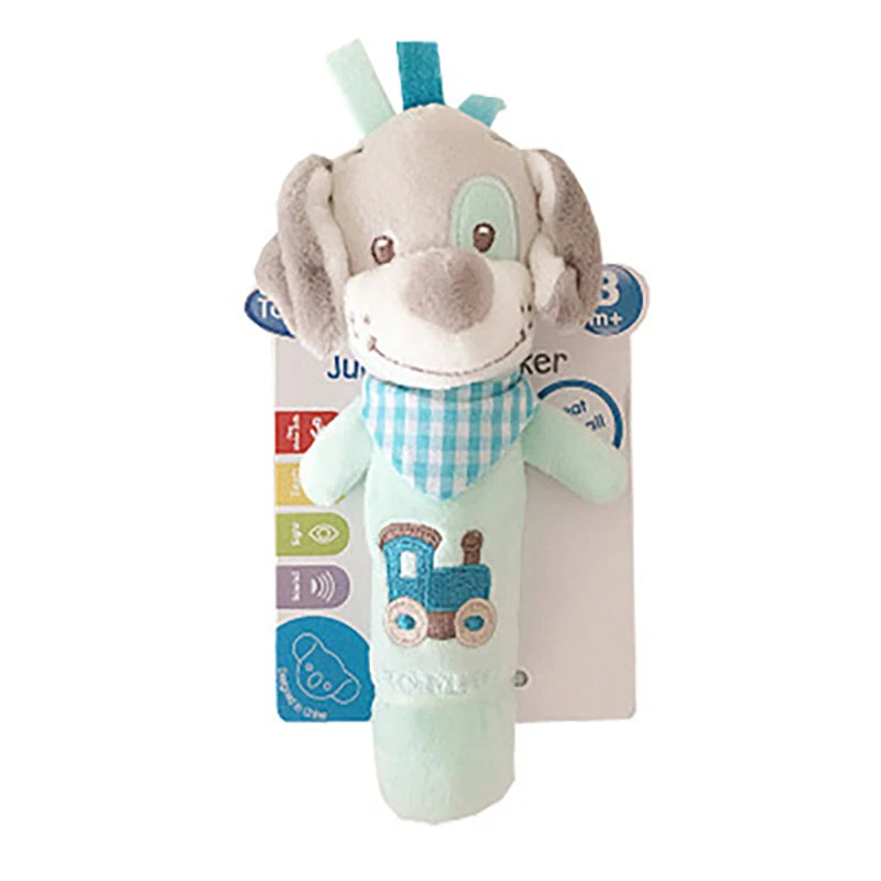 Baby Animal Plush Hand Bell Rattle Toy