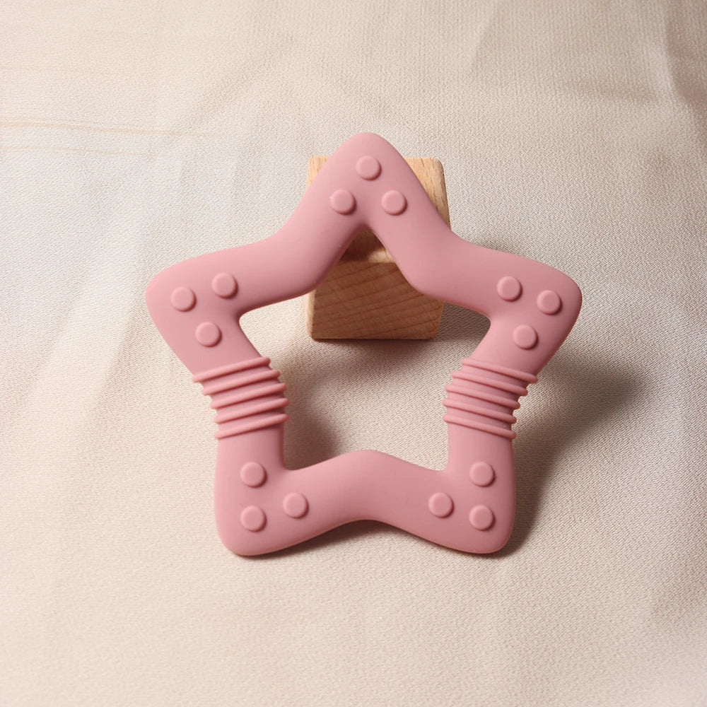 Baby Star & Heart Silicone Teether