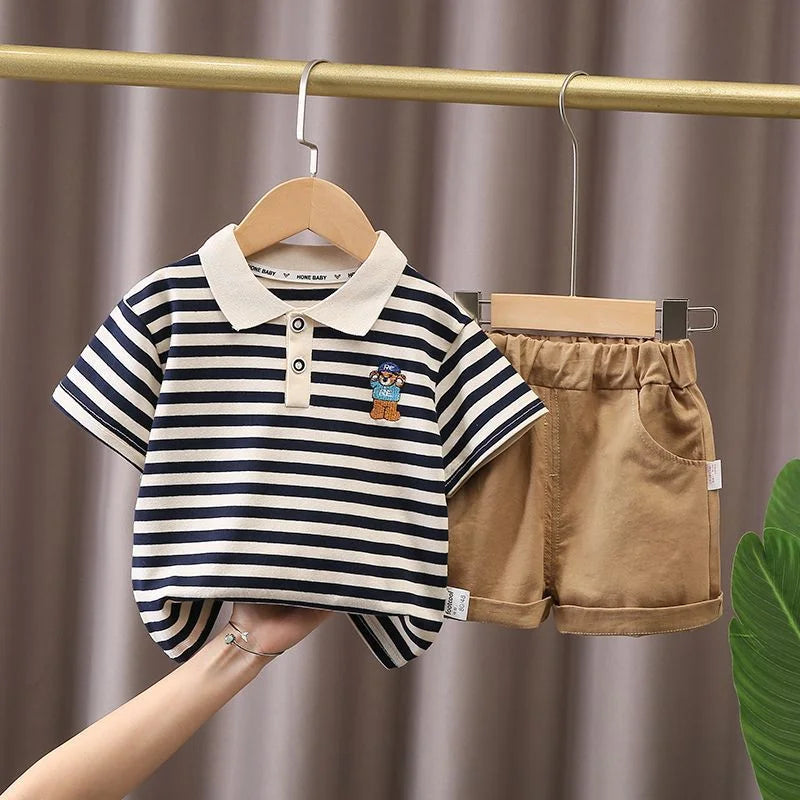 Kids Cotton T-Shirt & Shorts Fashion Set | Boys & Girls Summer 2PCS