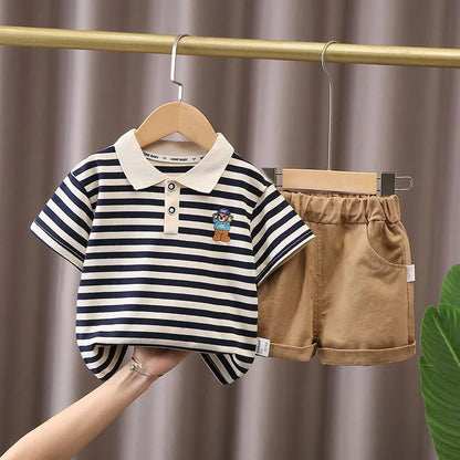 Kids Cotton T-Shirt & Shorts Fashion Set | Boys & Girls Summer 2PCS