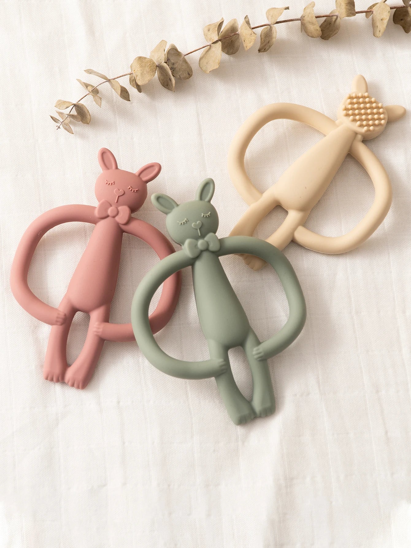 Silicone Rabbit Teether for Babies & Newborns