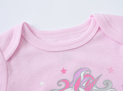 Baby Cotton Bodysuit 3-Pack | Short Sleeve Unisex Romper 0-12 Months