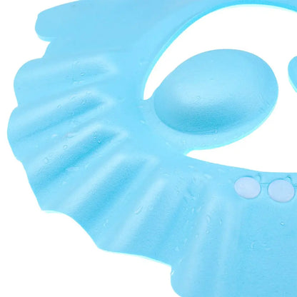 Baby Bath Shower Cap & Hair Shield | Waterproof Ear & Eye Protection | 3 Styles | Yellow, Pink & Blue