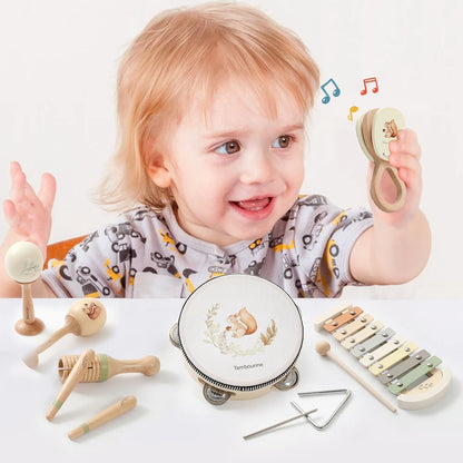Baby Montessori Musical Instrument Toy | Xylophone, Drum, Maracas & More for 0–3 Years