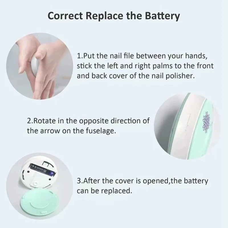 Electric Baby Nail Trimmer & Polisher | Quiet Safe Nail Care for Newborns