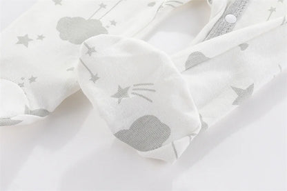 Baby Cartoon Print Romper | Soft Cotton Bodysuit for Newborns 0–9 Months