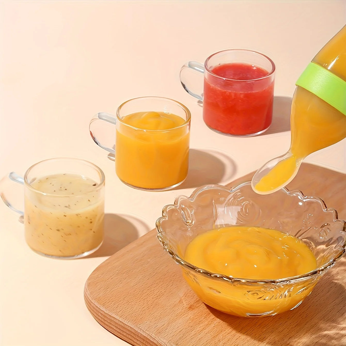 9-Piece Baby Feeding Set | Dinosaur Fruit Feeder, Silicone Bottle & Storage Bags | BPA-Free