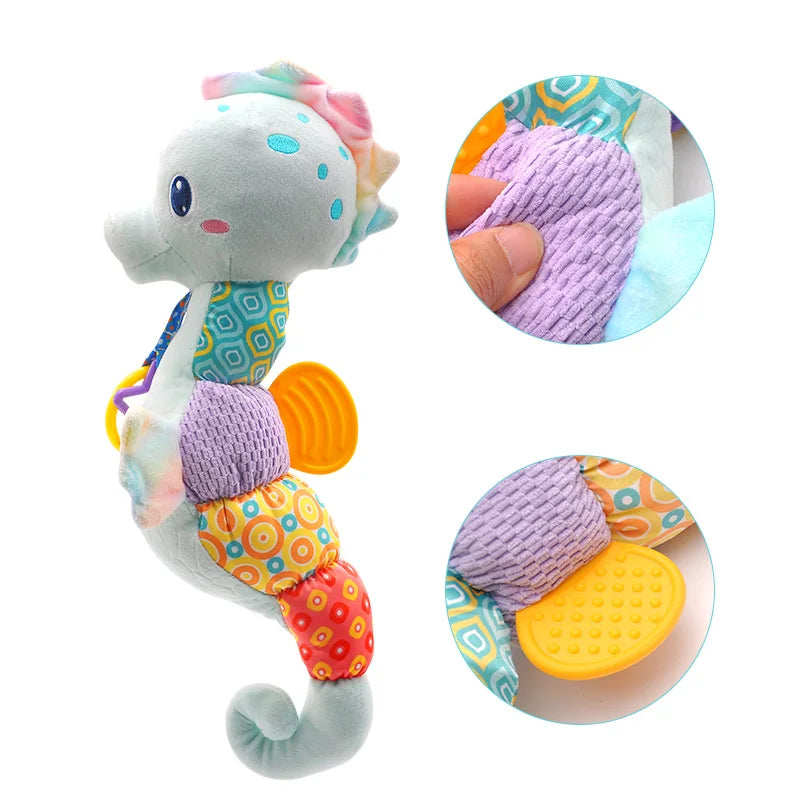 Baby Seahorse Musical Rattle Soft Toy