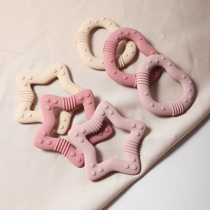 Baby Star & Heart Silicone Teether