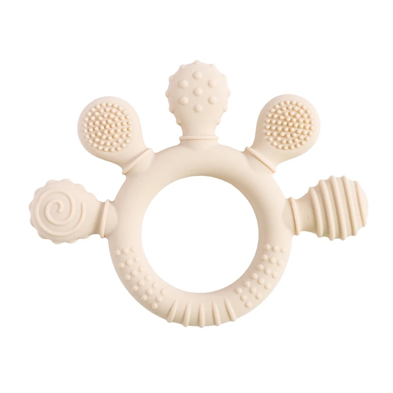 Baby Silicone Teether & Pacifier Chain Set