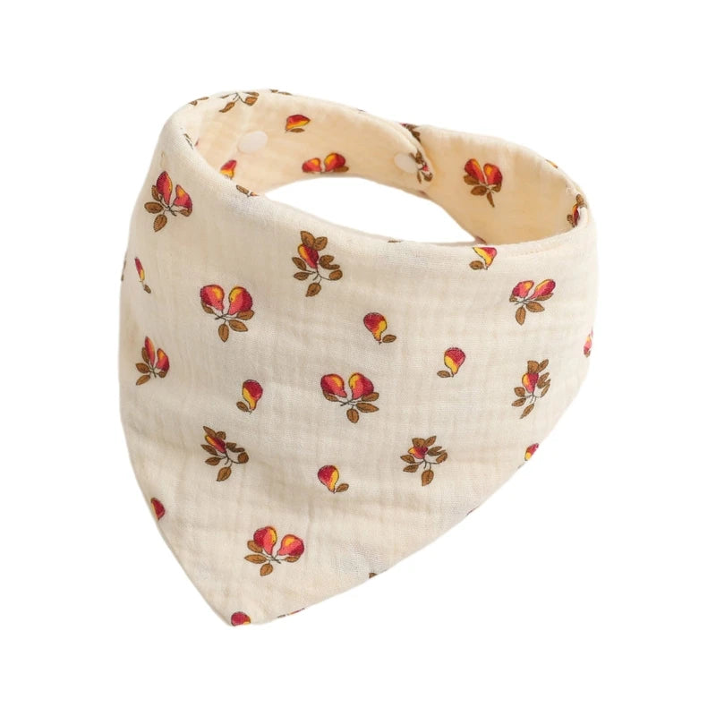 Baby Bandana Bib | Muslin Drool Bib for Teething Infants 0-12 Months