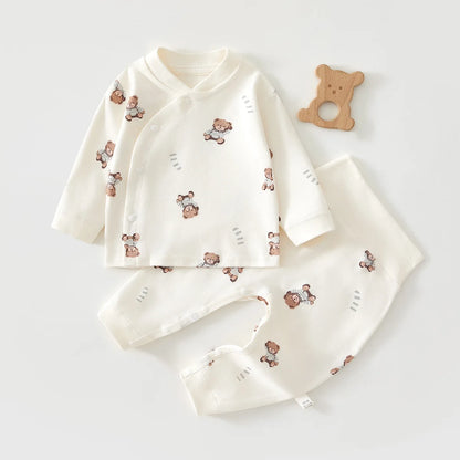2-Piece Baby Cartoon Pyjama Set | Cotton Top & Pants Autumn Winter 0-18M