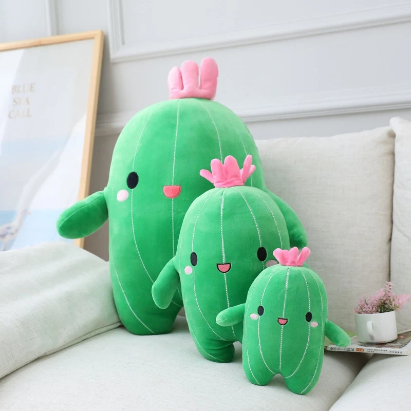 Plush Cactus Toy | Soft Stuffed Plant Pillow Doll | 3 Sizes | 25cm, 40cm & 60cm