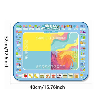 Kids Water Doodle Drawing Mat | Mess-Free Montessori Colouring Mat for Toddlers 3–8 Years