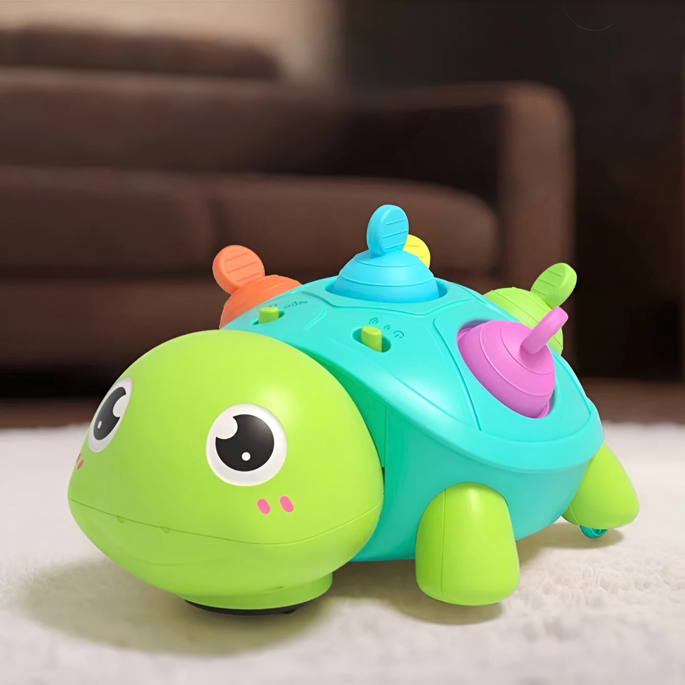 Baby Turtle Crawling Toy | Light & Sound Sensory Toy for Infants 0–12 Months
