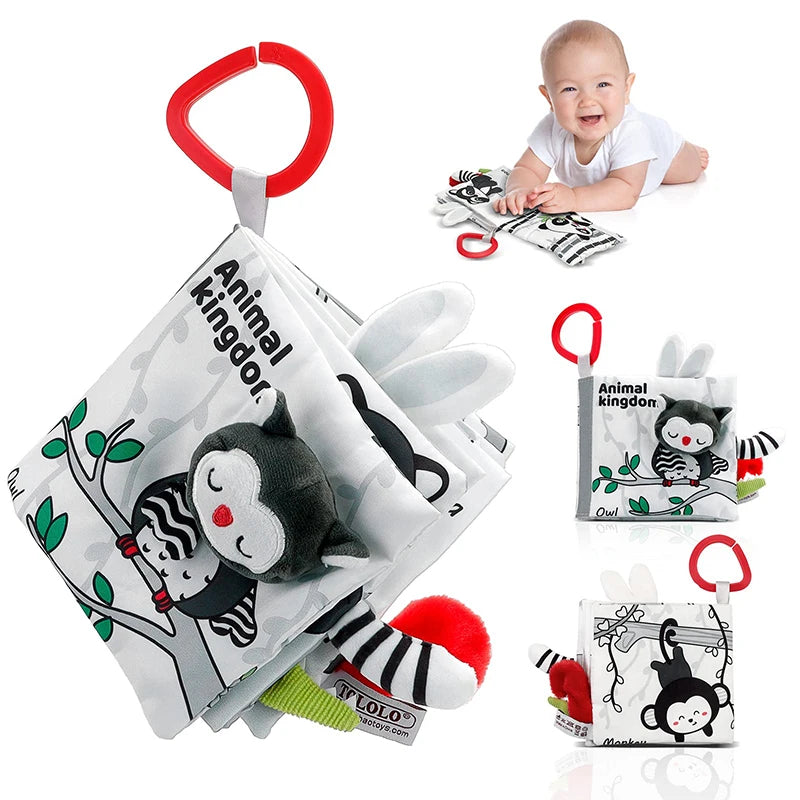Soft 3D Sensory Cloth Book for Babies & Toddlers