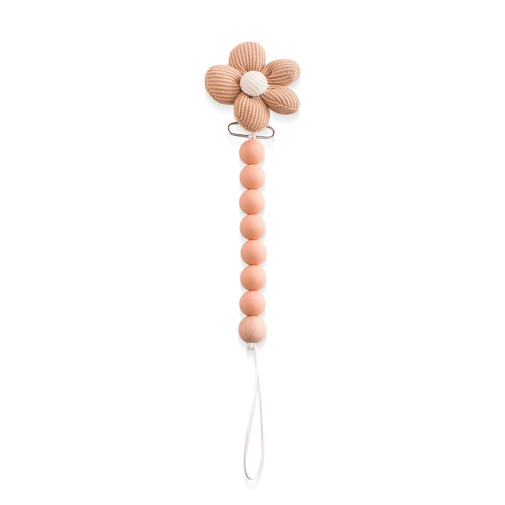 Baby Silicone Teether & Pacifier Chain Set
