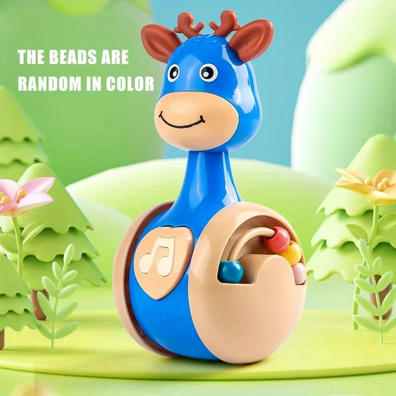 Baby Roly Poly Tumbler Wobbler Toy | Cause & Effect Sensory Toy for Infants 6–12 Months