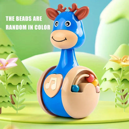 Baby Roly Poly Tumbler Wobbler Toy | Cause & Effect Sensory Toy for Infants 6–12 Months