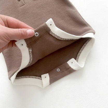 Baby Romper with Matching Hat — Cotton Unisex 0-12 Months