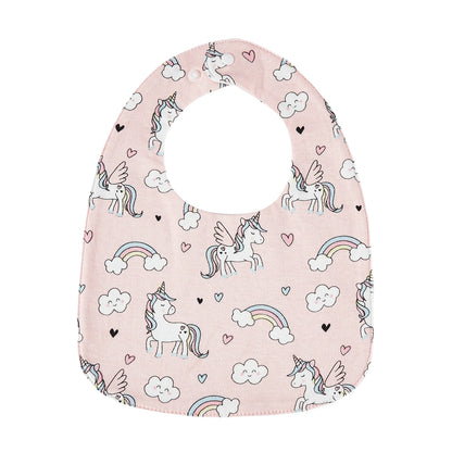 Baby Feeding Bib | Soft Cotton Adjustable Waterproof Bib for Newborns & Infants