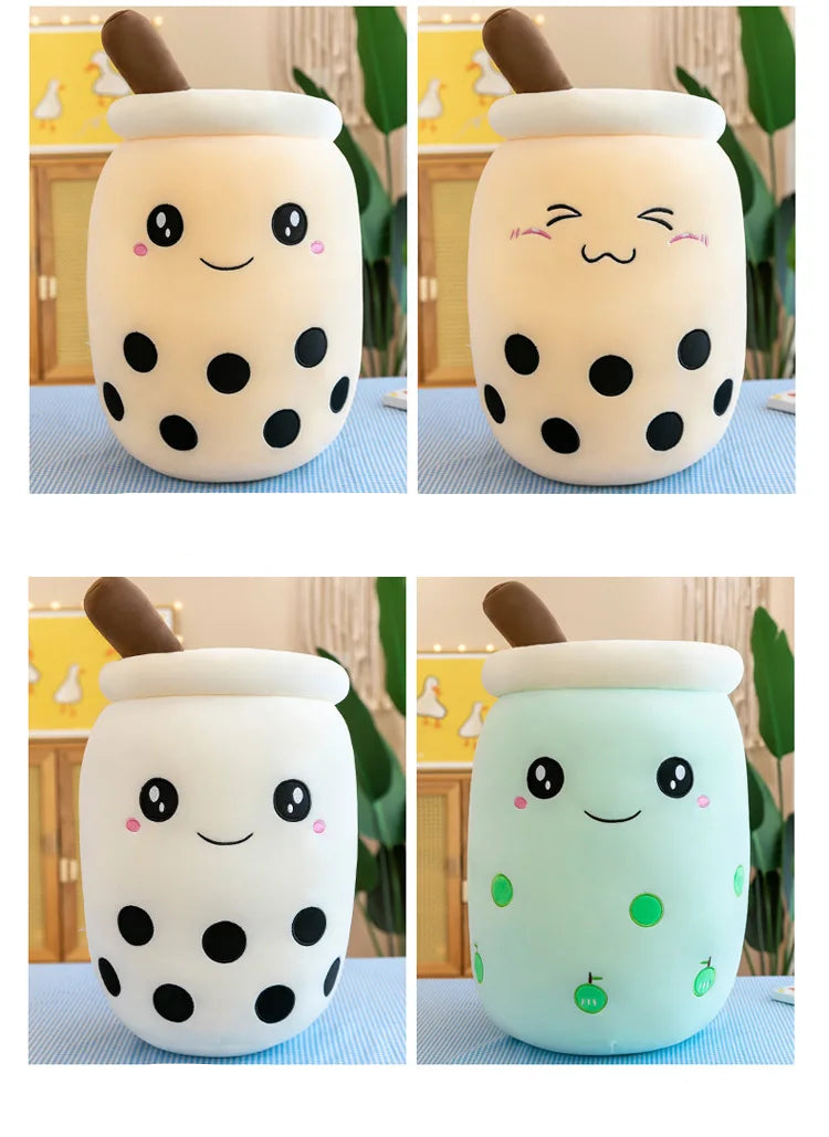 Kawaii Boba Bubble Tea Plush Toy | Soft Stuffed Milk Cup Pillow | 14 Styles | 24cm