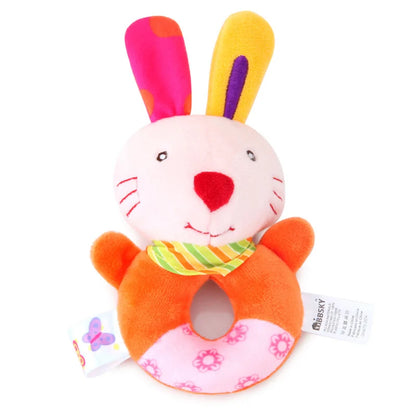 Baby Animal Plush Hand Bell Rattle Toy