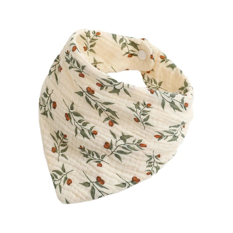 Baby Bandana Bib | Muslin Drool Bib for Teething Infants 0-12 Months
