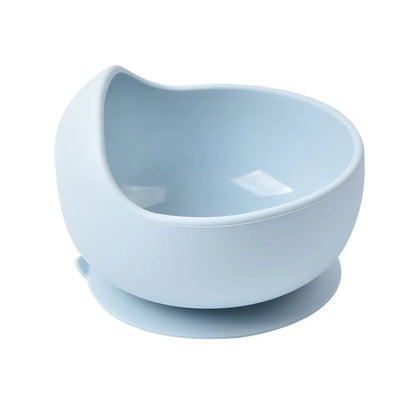 Baby Silicone Suction Bowl with Spoon | Waterproof Kids Feeding Tableware