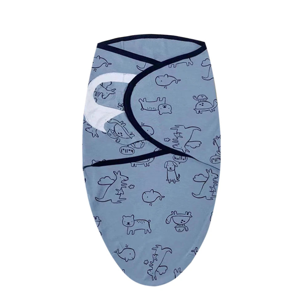 Baby Blanket & Hat Set | Soft Cotton Newborn Swaddle Wrap