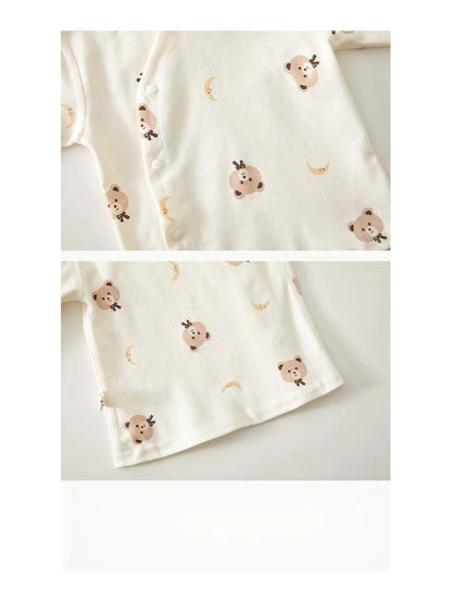 2-Piece Baby Cartoon Pyjama Set | Cotton Top & Pants Autumn Winter 0-18M