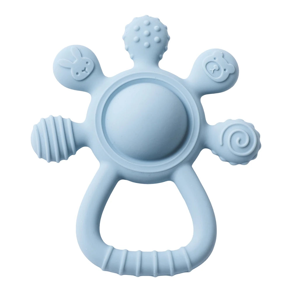 Baby Silicone Teether & Pacifier Chain Set