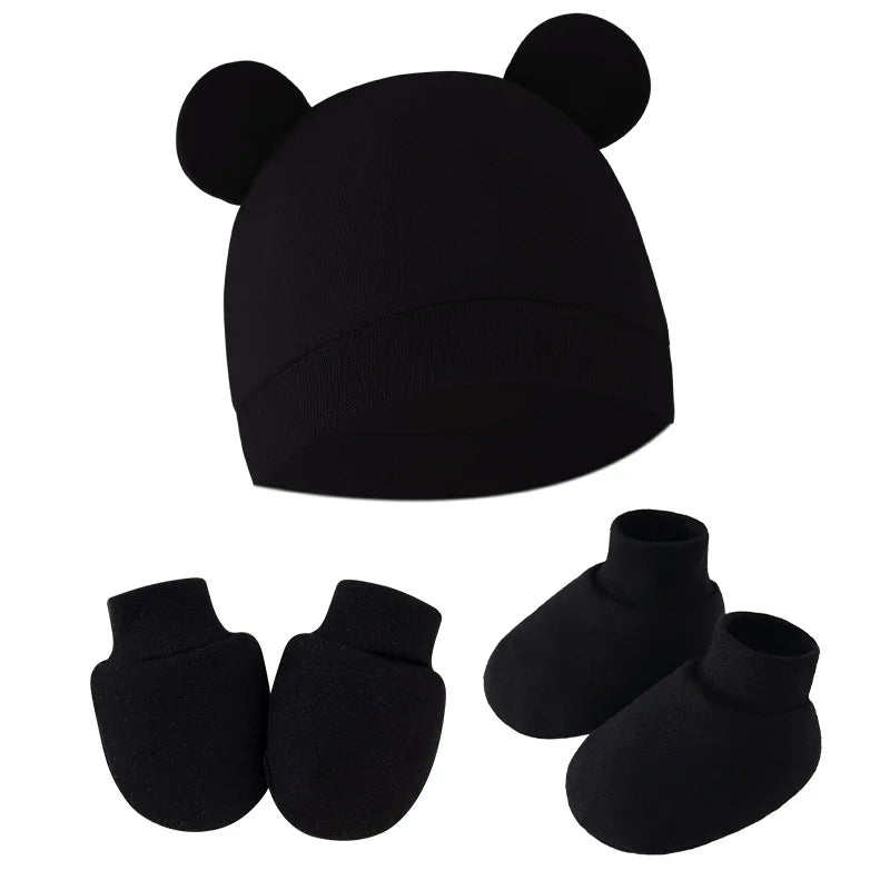 Baby Hat, Bonnet, Gloves & Socks Set | Newborn Gift Set 0-6 Months