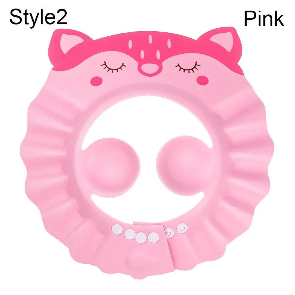 Baby Bath Shower Cap & Hair Shield | Waterproof Ear & Eye Protection | 3 Styles | Yellow, Pink & Blue