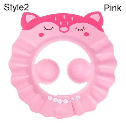 Baby Bath Shower Cap & Hair Shield | Waterproof Ear & Eye Protection | 3 Styles | Yellow, Pink & Blue