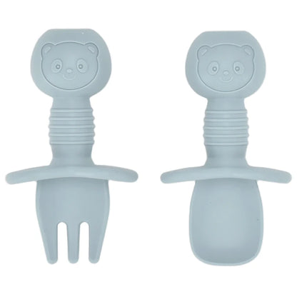 Baby Silicone Cartoon Dining Set | Plate, Cutlery & 4-Piece Options | BPA-Free