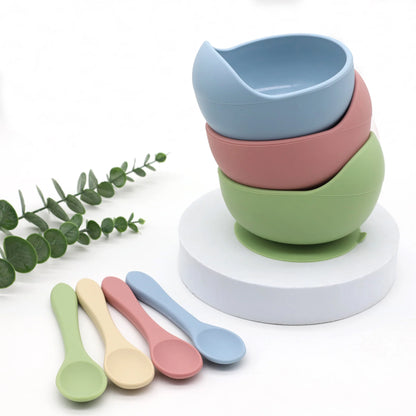 Baby Silicone Bowl & Spoon Set